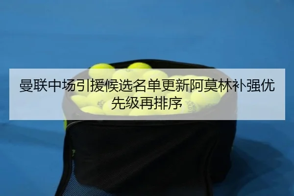 曼联中场引援候选名单更新阿莫林补强优先级再排序